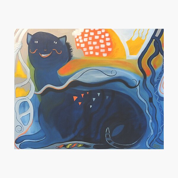 Item preview, Blue Cat in Sunshine designed and sold by shelbyharbison.