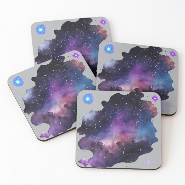 Item preview, Cosmic Nebula Galaxy Space | Purple Y2K Celestial Art designed and sold by Rawafi Art Studio.