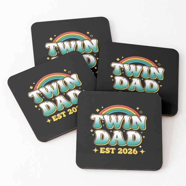 Item preview, Twin Dad Est 2026 Minimalist Funny New Father of Twins designed and sold by Designs-RZ.