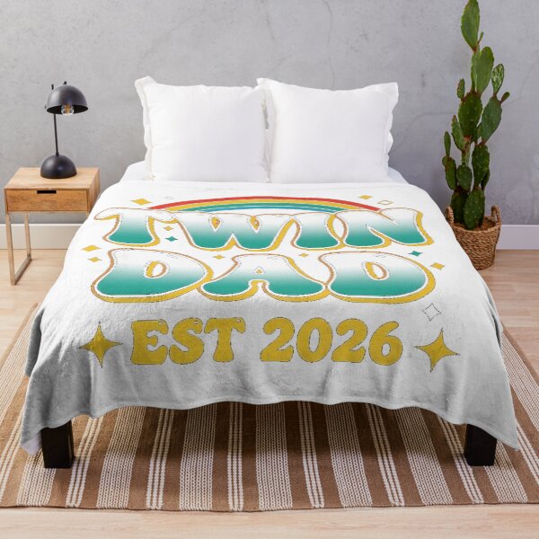 Item preview, Twin Dad Est 2026 Minimalist Funny New Father of Twins designed and sold by Designs-RZ.