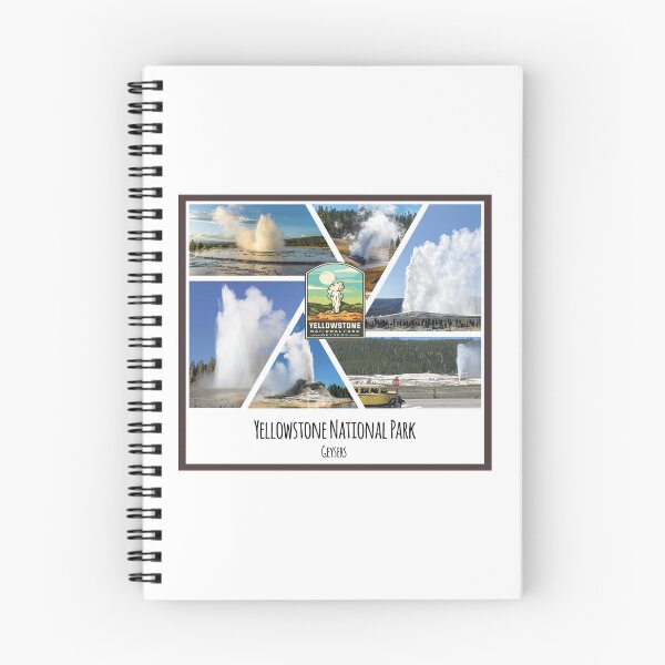 Item preview, Geysers of Yellowstone National Park collage of images designed and sold by SmyrnaBuffalo.