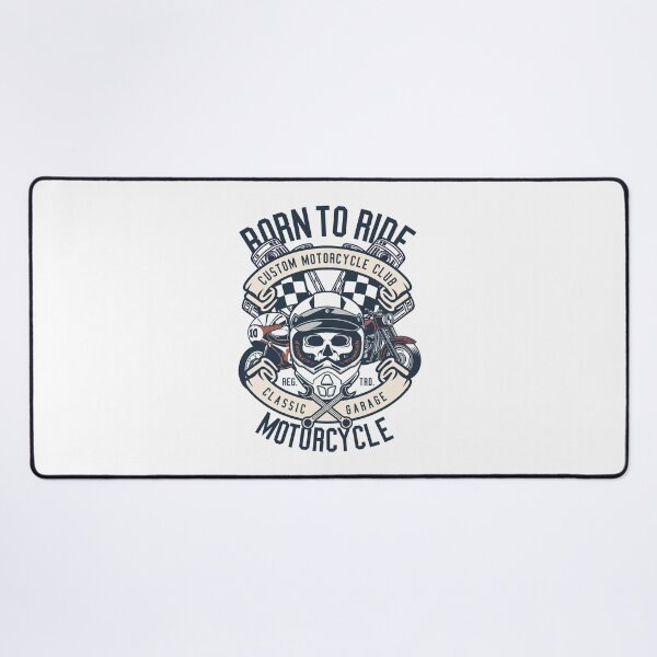 Item preview, Born to Ride Custom Motorcycle Club - Vintage Biker Skull Classic Garage Design designed and sold by 1001T-Shirt.