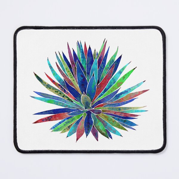 Item preview, Modern Succulent Watercolor - Tropical Plant Art - Blue Hues designed and sold by AlinaArt&Design.