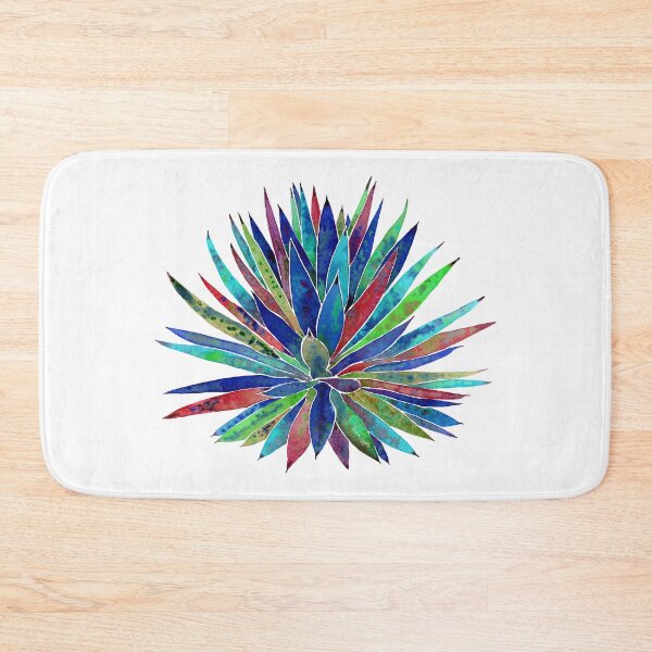 Item preview, Modern Succulent Watercolor - Tropical Plant Art - Blue Hues designed and sold by AlinaArt&Design.