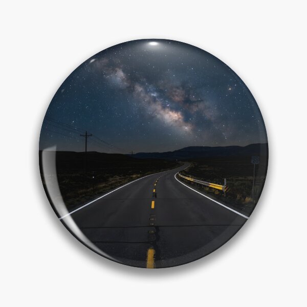 Item preview, Cinematic Milky Way Galaxy Night Highway Road Trip designed and sold by novadawy.