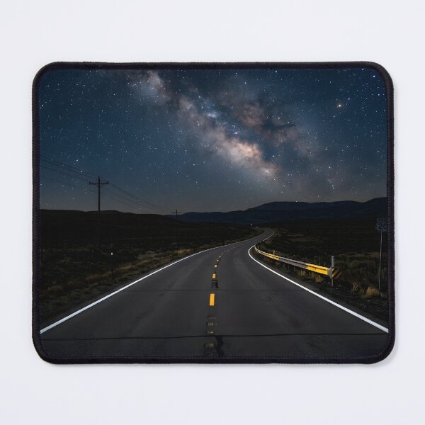 Item preview, Cinematic Milky Way Galaxy Night Highway Road Trip designed and sold by novadawy.