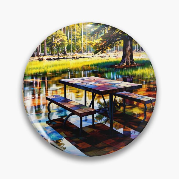 Item preview, Colorful Forest Picnic Scene designed and sold by cuprum.
