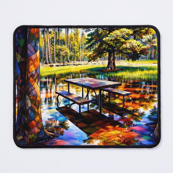 Item preview, Colorful Forest Picnic Scene designed and sold by cuprum.