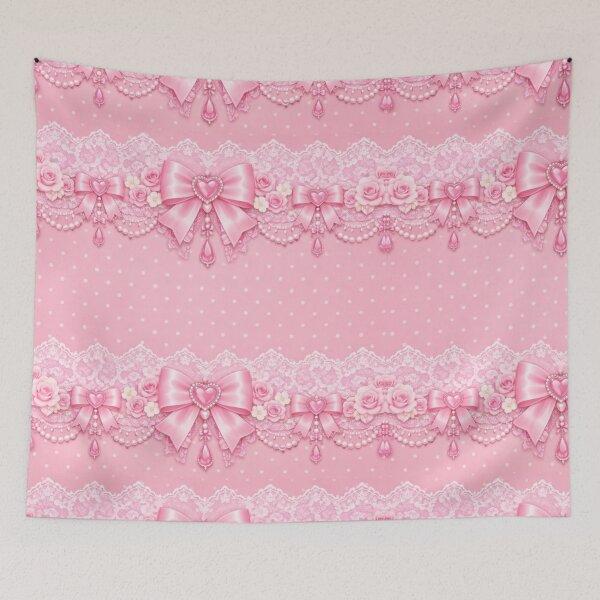 Item preview, Pink Lace Polka Dot Pattern designed and sold by Aramdesing.