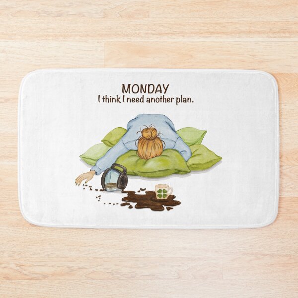Item preview, Tired girl lying on pillows with spilled coffee designed and sold by ArtTinulyaOk.