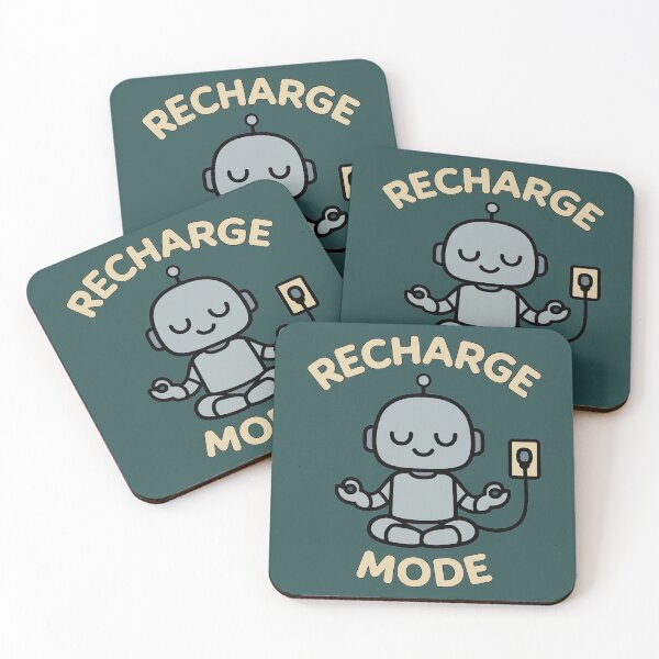 Item preview, Recharge Mode - Charging Robot Meditating designed and sold by Regal Rev.