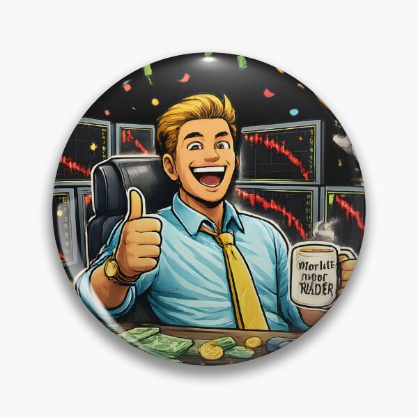Item preview, Professionally Losing Money – Funny Trader Cartoon designed and sold by PatysArt.