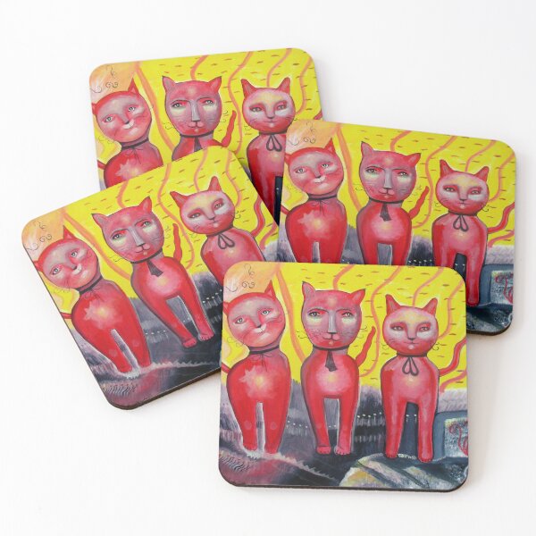 Item preview, Three Pink Cats designed and sold by shelbyharbison.