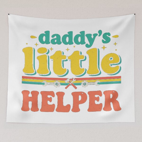 Item preview, Daddy's Little Helper Minimalist Quote Cute Kids Tee designed and sold by Designs-RZ.