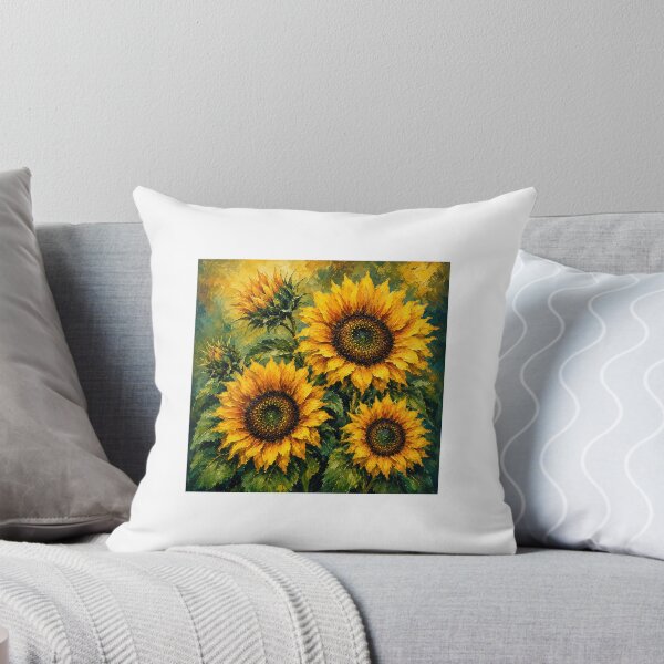 Item preview, Sunflowers Oil Paint Variant designed and sold by AcmsArtShop.
