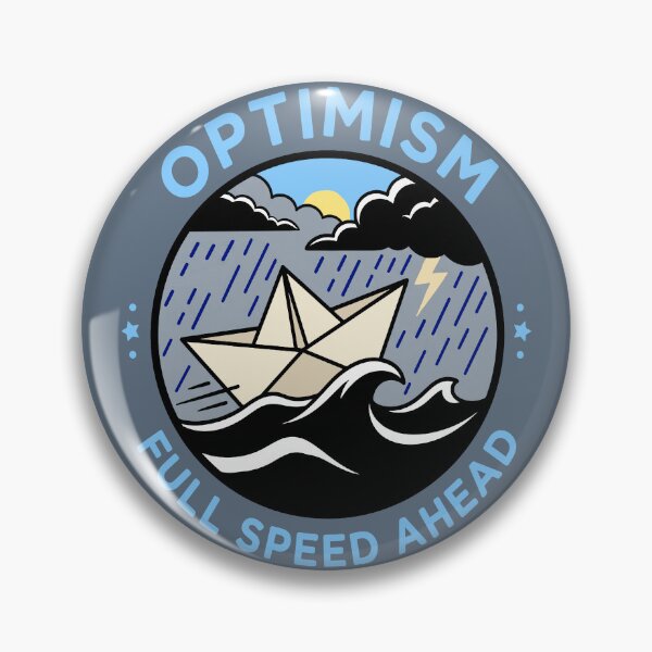 Item preview, Optimism: Full Speed Ahead - Paper Boat Braving the Storm designed and sold by Regal Rev.
