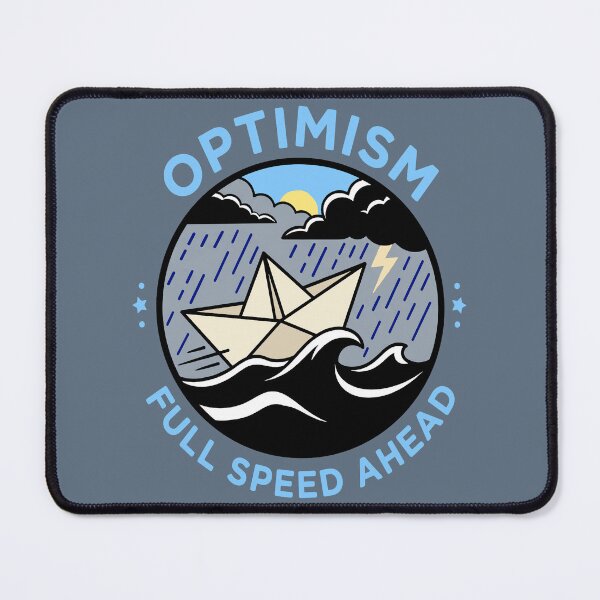 Item preview, Optimism: Full Speed Ahead - Paper Boat Braving the Storm designed and sold by Regal Rev.