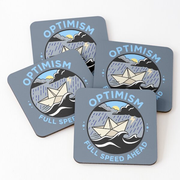 Item preview, Optimism: Full Speed Ahead - Paper Boat Braving the Storm designed and sold by Regal Rev.