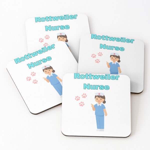 Item preview, Cute Rottweiler Nurse Dog Design for Healthcare Workers designed and sold by VersaStyles.