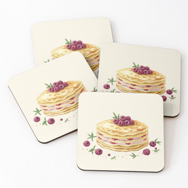 Item preview, Layered Raspberry Crepe Cake designed and sold by Pasteltone.
