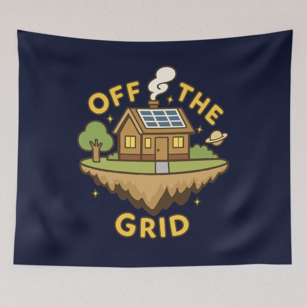 Item preview, Off the Grid - House Floating in Space designed and sold by Regal Rev.