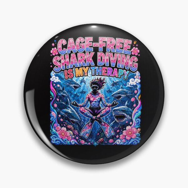 Item preview, shark divng is my therapy designed and sold by CoolCrazyQuirky.