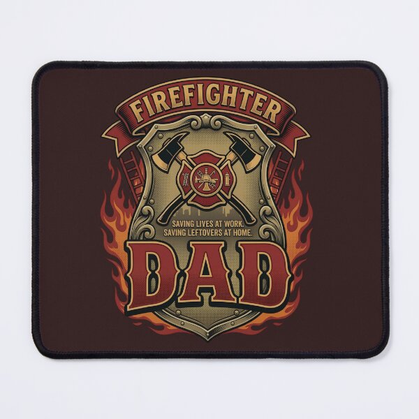 Item preview, FireFighter Dad Gift Ideas designed and sold by Pawline Studio.