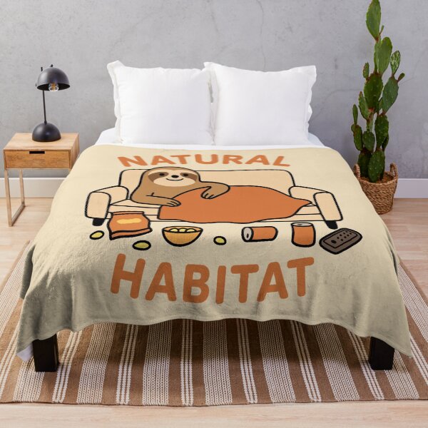 Item preview, Natural Habitat - Lazy Sloth on Sofa designed and sold by Regal Rev.