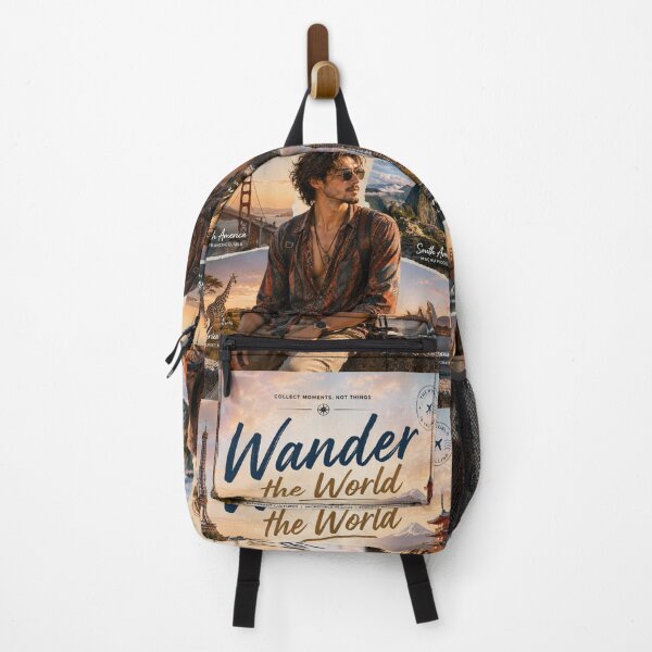 Item preview, Explore The World Travel Poster | Wanderlust Adventure Aesthetic Wall Art designed and sold by Inkora-Art.