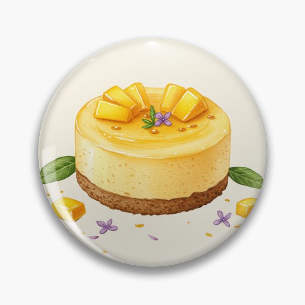 Item preview, Refreshing Mango Cheesecake Watercolor Art designed and sold by Pasteltone.