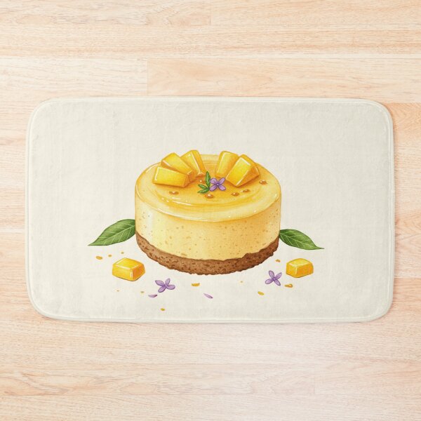Item preview, Refreshing Mango Cheesecake Watercolor Art designed and sold by Pasteltone.