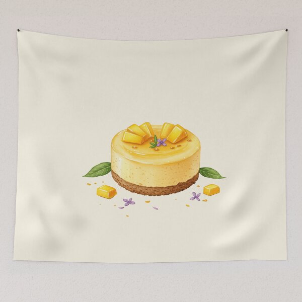 Item preview, Refreshing Mango Cheesecake Watercolor Art designed and sold by Pasteltone.