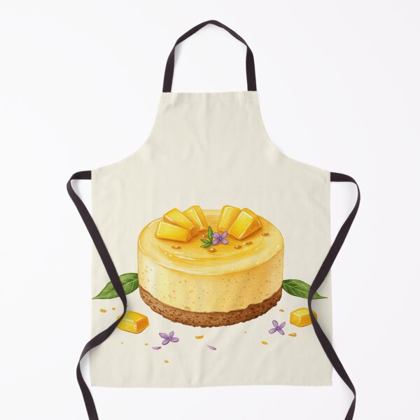 Artikelvorschau, Erfrischende Mango-Käsekuchen-Aquarellkunst entworfen und verkauft von Pasteltone.