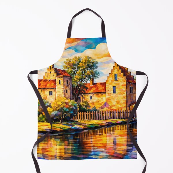 Item preview, Sunset Over Scenic Lakeside Castle designed and sold by cuprum.