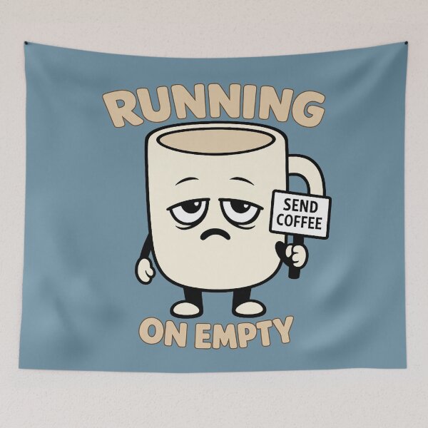 Item preview, Running On Empty - Tired Empty Mug  designed and sold by Regal Rev.