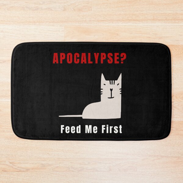 Item preview, War Cats – Apocalypse Feed Me First Funny Cat Meme designed and sold by ContigoART.