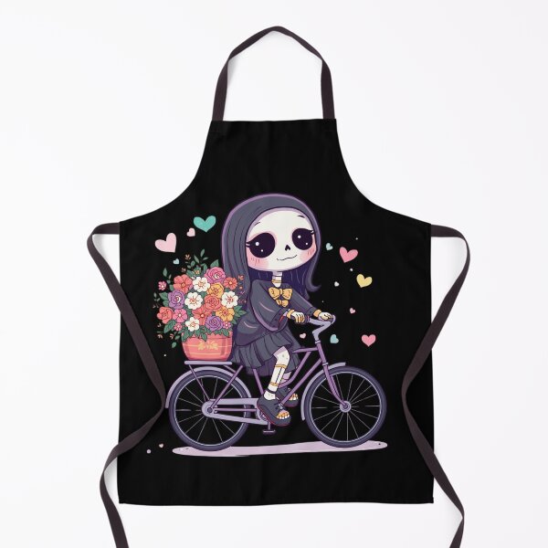 Item preview, Zombie girl on a bike in the kawaii style designed and sold by uunaa.