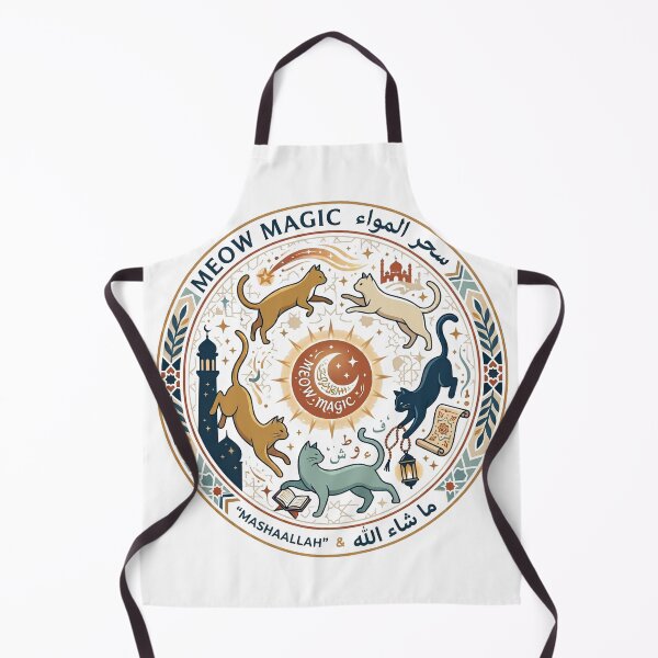 Item preview, Meow Magic Islamic Art - Cute Cats and Arabic Calligraphy designed and sold by Spiritualwall.