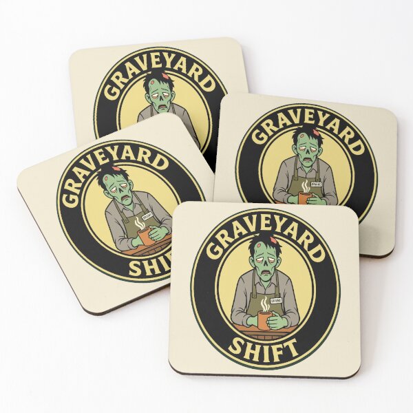 Item preview, Graveyard Shift - Tired Zombie Barista designed and sold by Regal Rev.
