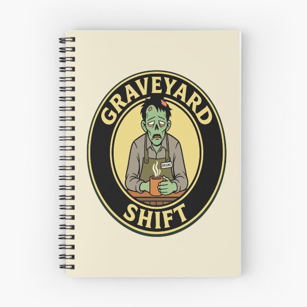 Item preview, Graveyard Shift - Tired Zombie Barista designed and sold by Regal Rev.