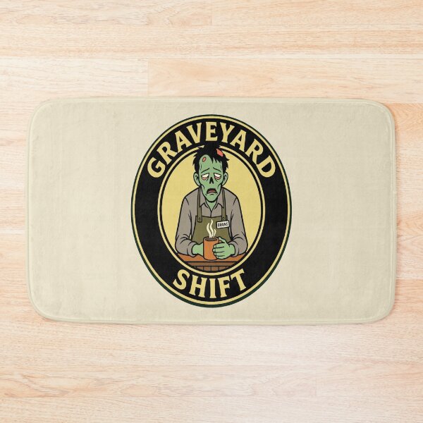 Item preview, Graveyard Shift - Tired Zombie Barista designed and sold by Regal Rev.
