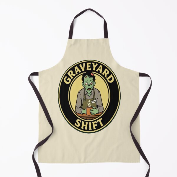 Item preview, Graveyard Shift - Tired Zombie Barista designed and sold by Regal Rev.