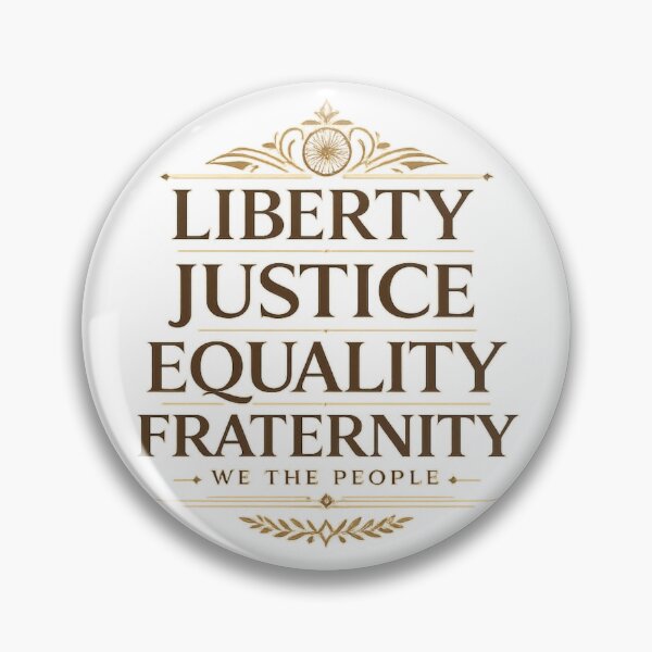 Item preview, Constitution Values Liberty Justice Equality Fraternity Design designed and sold by ArtsyExplorer.