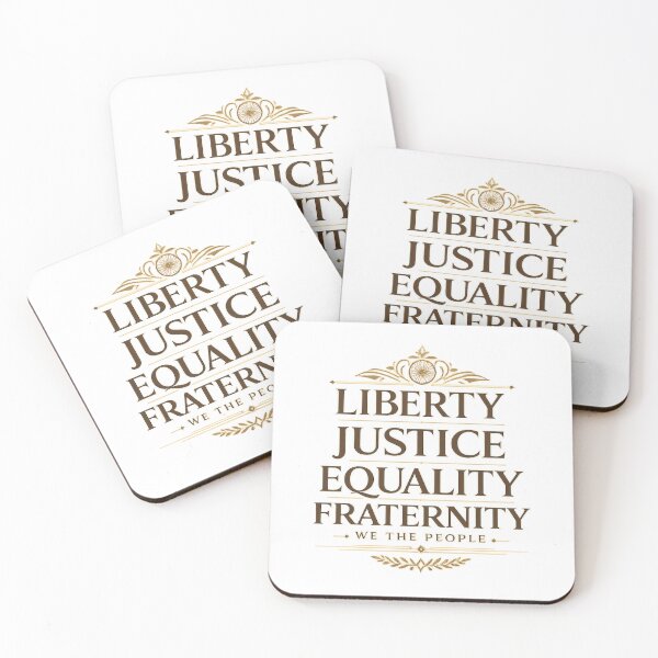 Item preview, Constitution Values Liberty Justice Equality Fraternity Design designed and sold by ArtsyExplorer.