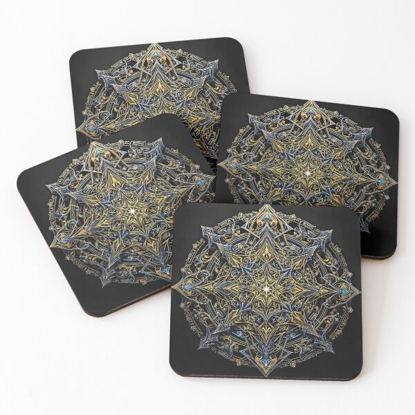 Item preview, Gothic Star Circle: Dark Gold Magic designed and sold by KunstGeist.