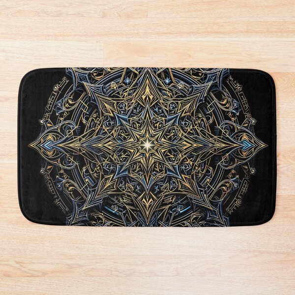 Item preview, Gothic Star Circle: Dark Gold Magic designed and sold by KunstGeist.