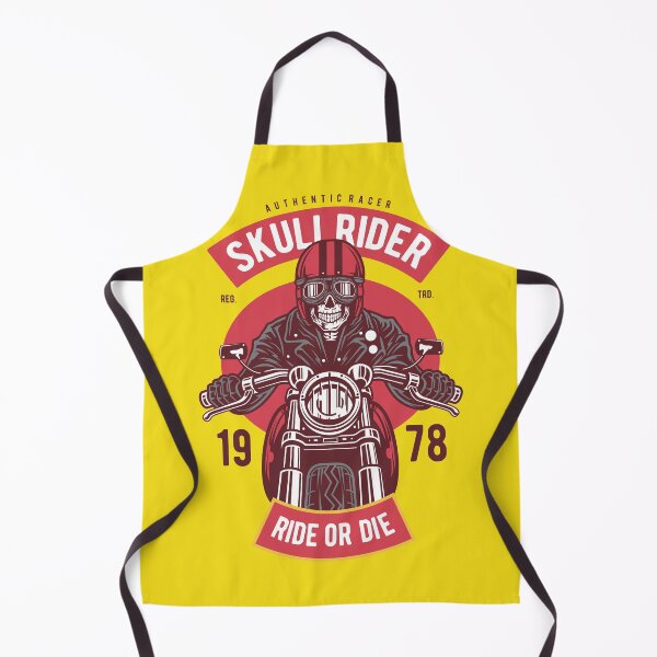Item preview, Vintage Skull Rider Custom Motorcycle - Retro Biker Flame Speed Shop Design designed and sold by 1001T-Shirt.