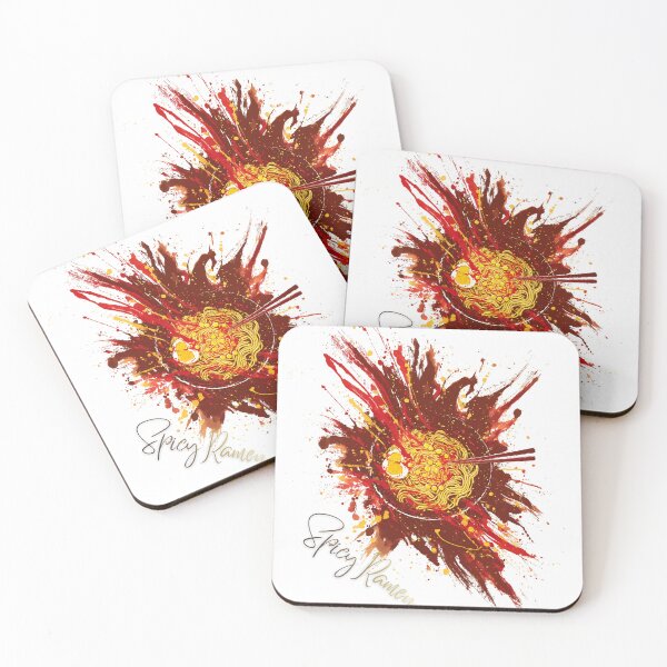 Item preview, Spicy Ramen | Japanese Sumi-e Ink Art | Fiery Brushstroke Design designed and sold by Chaaa-han.
