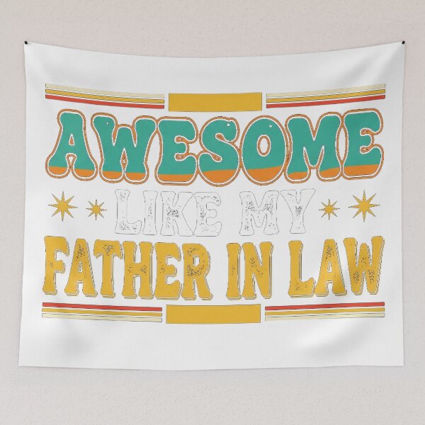 Item preview, Awesome Like My Father In Law Minimalist Funny Family designed and sold by Designs-RZ.