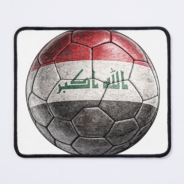Item preview, Iraq Football Flag Design designed and sold by redsharkuk.
